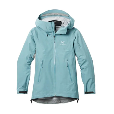 (Women) Arcteryx Blue Embroidered Logo Print Hooded Jacket X000005468