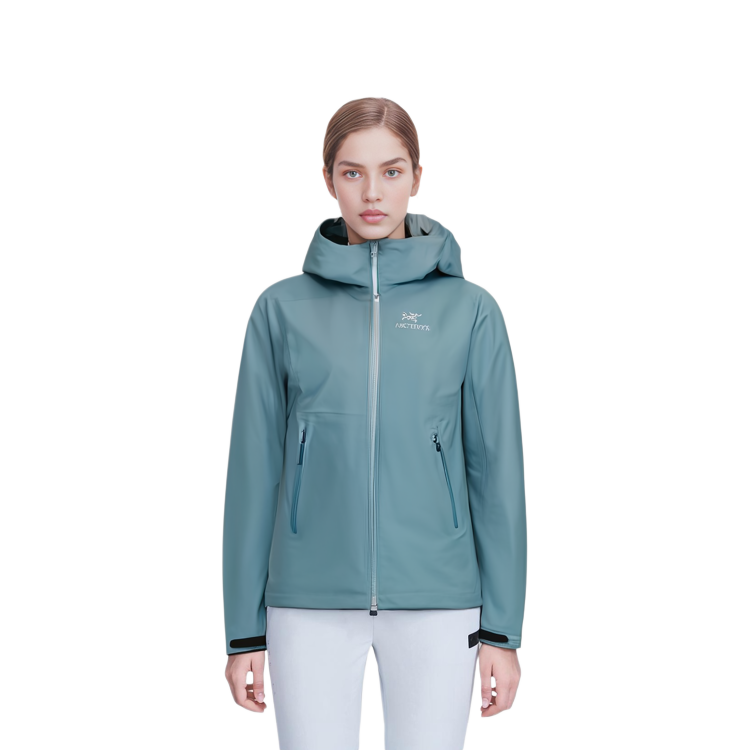 Details for (W) 始祖鳥藍色刺繡標誌連帽外套 X000005468