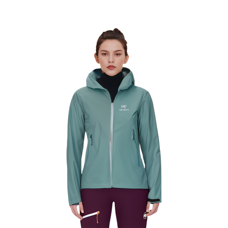 Sizing (W) 始祖鳥藍色刺繡標誌連帽外套 X000005468