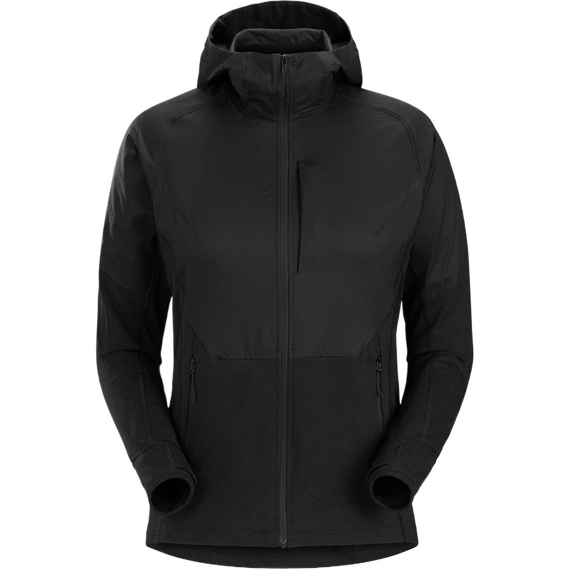 (Women) Arcteryx Delta Hybrid Hoody Black Fleece Casual Sport Long Sleeve Jacket L07956300
