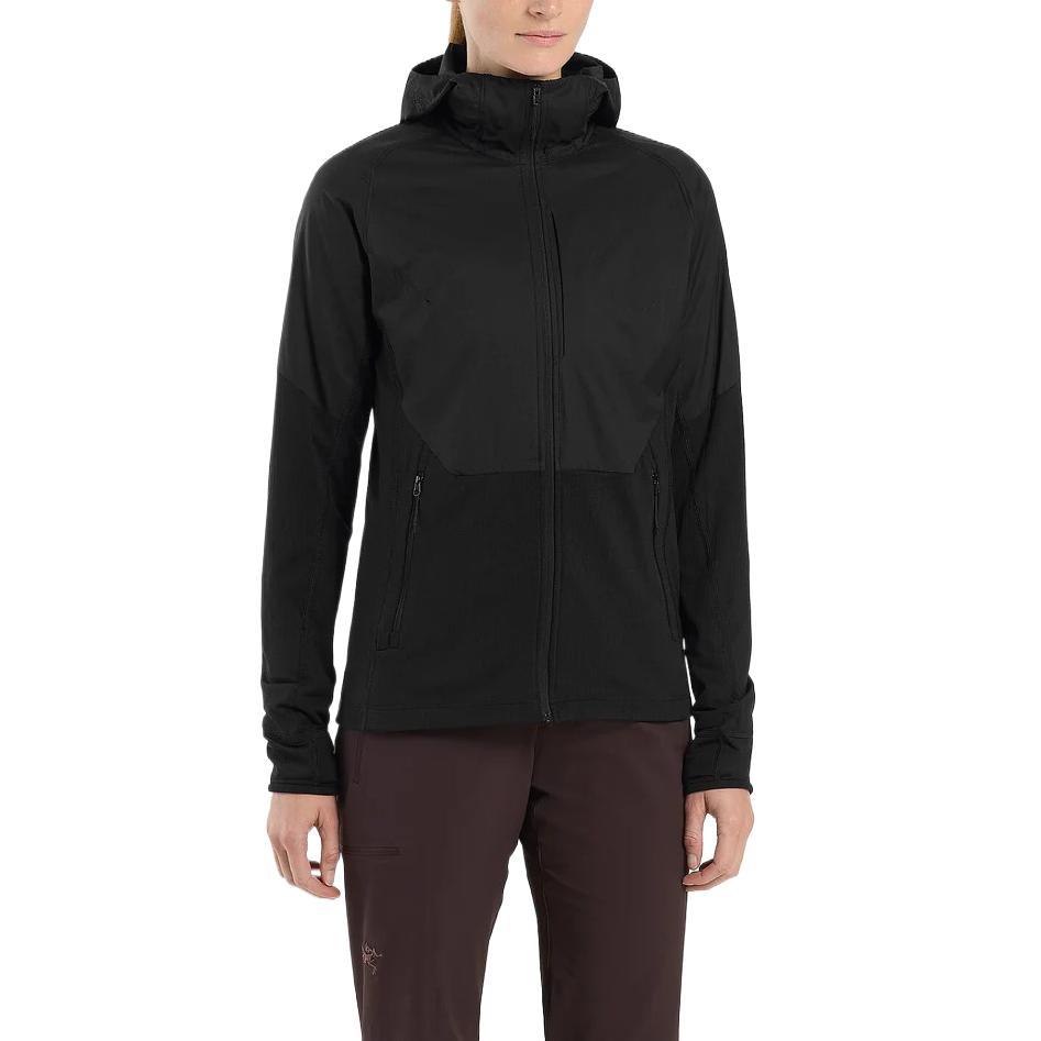 Shop (W) 始祖鳥 Delta Hybrid 黑色抓絨休閒運動長袖外套 L07956300