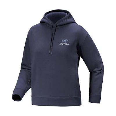 (Women) Arcteryx Emblem Logo Embroidered Hoodie - Warm, Comfortable, Relaxed Fit 29604