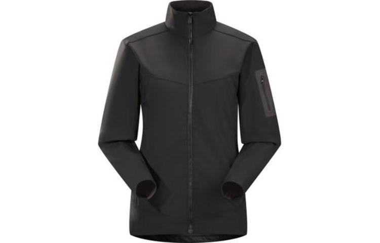 (Women) Arcteryx Epsilon LT  Black Softshell Outdoor Jacket with Full-Zip. 21345