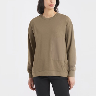 (W) アークテリクス モメンタ クルー LS ロゴ プルオーバーフリーススウェットシャツ 29766 Lookbook (W) アークテリクス モメンタ クルー LS ロゴ プルオーバーフリーススウェットシャツ 29766