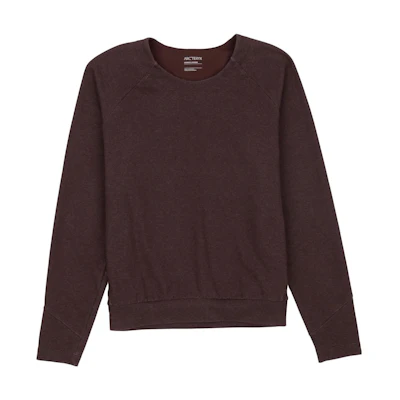 (Women) Arcteryx Momenta Red Crewneck Long-Sleeve Sweatshirt - Casual & Breathable X000005171