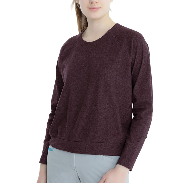 Lookbook (W) Arcteryx Momenta 紅色長袖圓領衛衣 - 休閒透氣款 X000005171