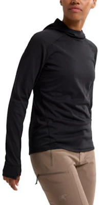 (W) 始祖鸟 Motus 纯色休闲连帽长袖卫衣 X000007508 Details for (W) 始祖鸟 Motus 纯色休闲连帽长袖卫衣 X000007508