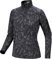 (Women) Arcteryx RHO FW24 Black Camo High-Neck Fleece Jacket - Grottoflage Series X000007358 (Women) Arcteryx RHO FW24 Black Camo High-Neck Fleece Jacket - Grottoflage Series X000007358