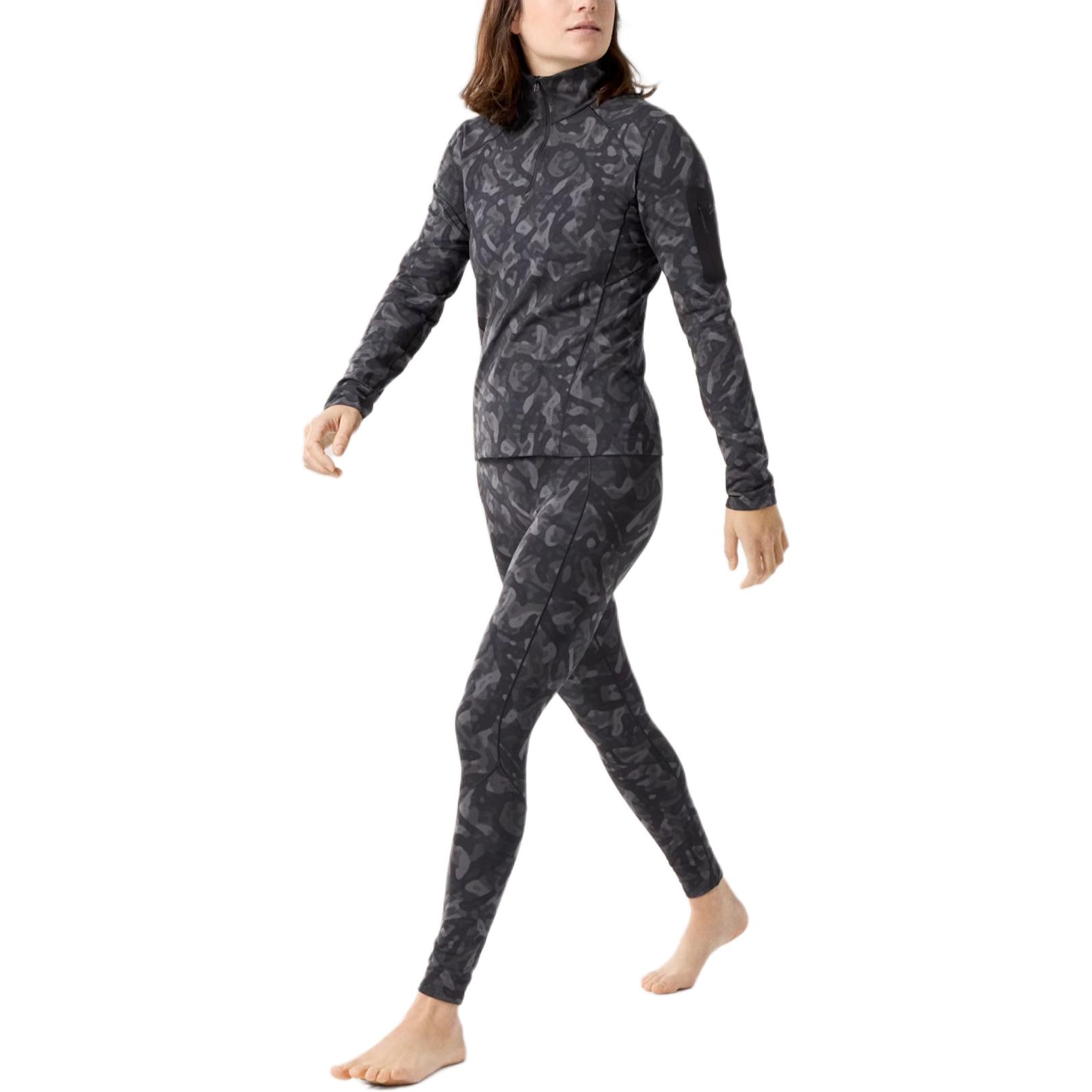 Details for (W) Arcteryx RHO FW24 Jaket Fleece Leher Tinggi Bercorak Camo Hitam - Siri Grottoflage X000007358