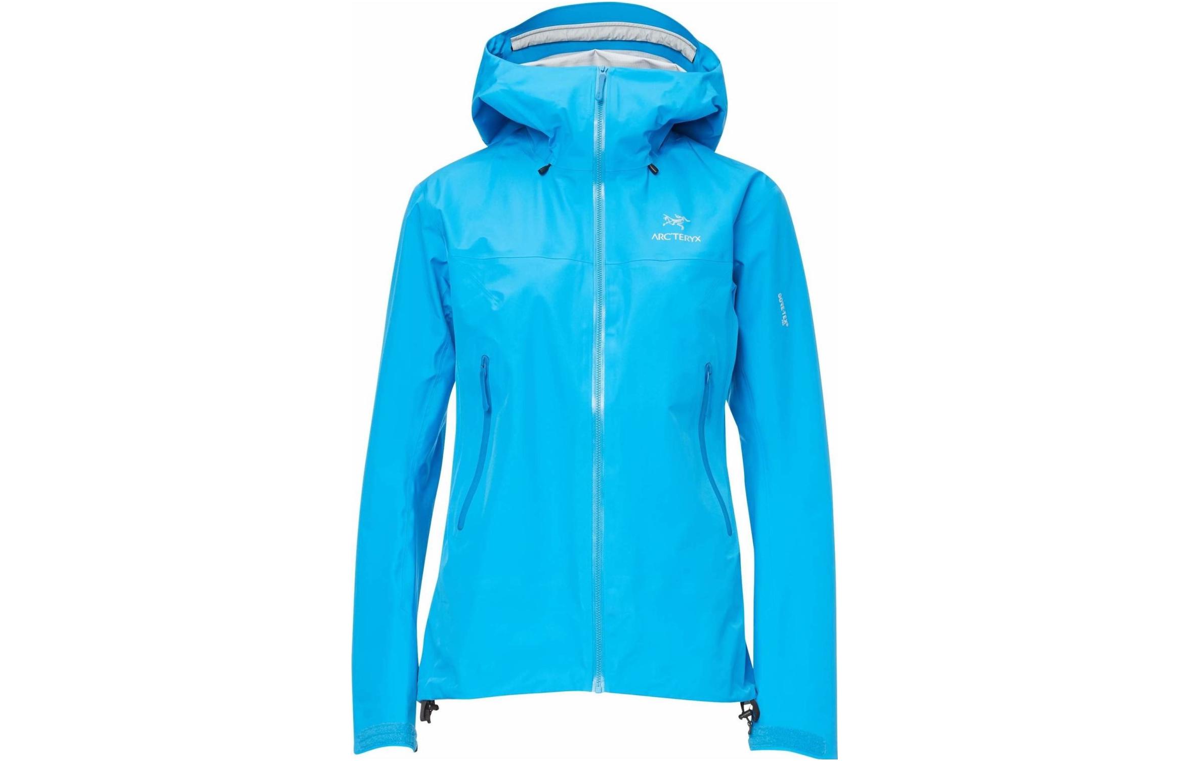 (Women) Arcteryx RUSH Waterproof Windproof Blue Jacket with Hood 25990