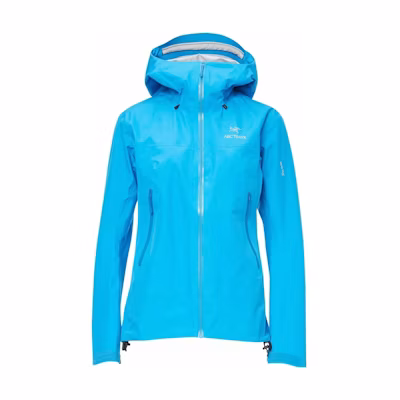 (Women) Arcteryx RUSH Waterproof Windproof Blue Jacket with Hood 25990