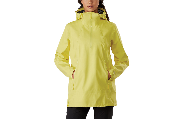 (Women) Arcteryx Venda Waterproof Windproof Half-Zip Long Outdoor Jacket 25198