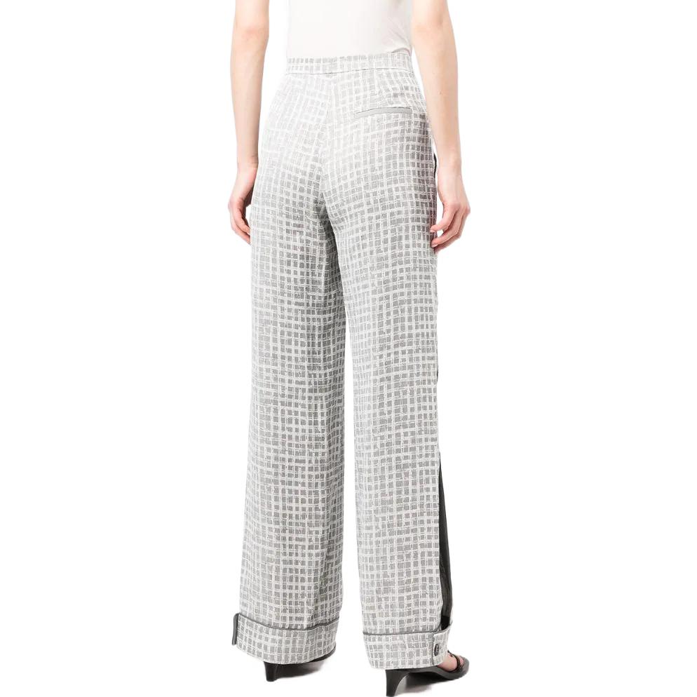(Women) Armani/Emporio Armani SS22  Grey Check Pleated Straight-Leg Pants INP39TI212316 圖 4