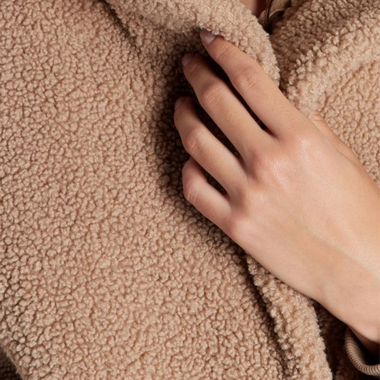 Sizing (Women) ARMANI EXCHANGE  Beige Belted Fleece Coat with Collar 6RYL04-YJFAZ-0748