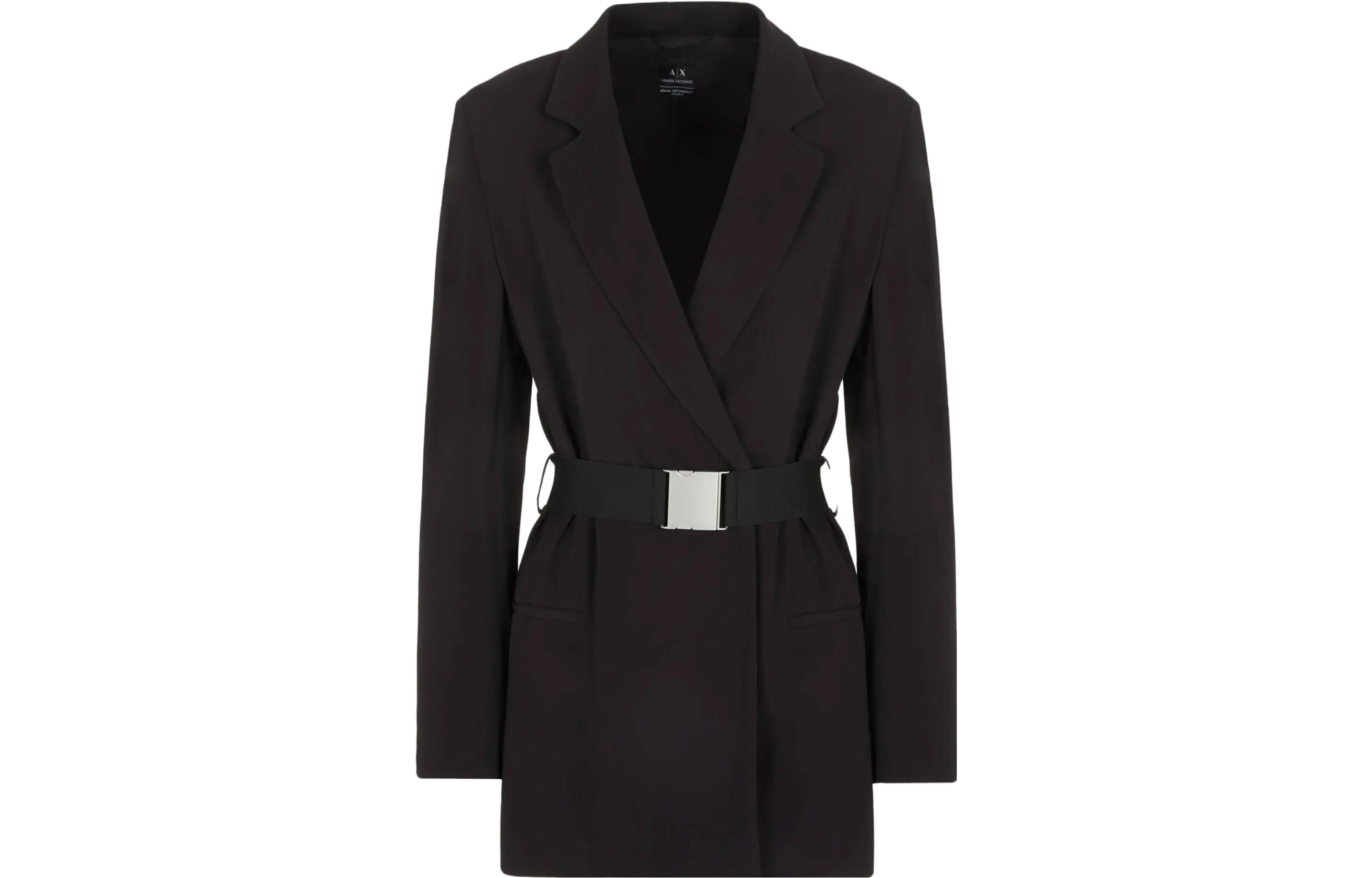 (Women) ARMANI EXCHANGE  Black Belted Casual Blazer FW23 6RYG01-YN1PZ-1200