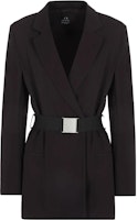 (Women) ARMANI EXCHANGE Black Belted Casual Blazer FW23 6RYG01-YN1PZ-1200 (Women) ARMANI EXCHANGE Black Belted Casual Blazer FW23 6RYG01-YN1PZ-1200