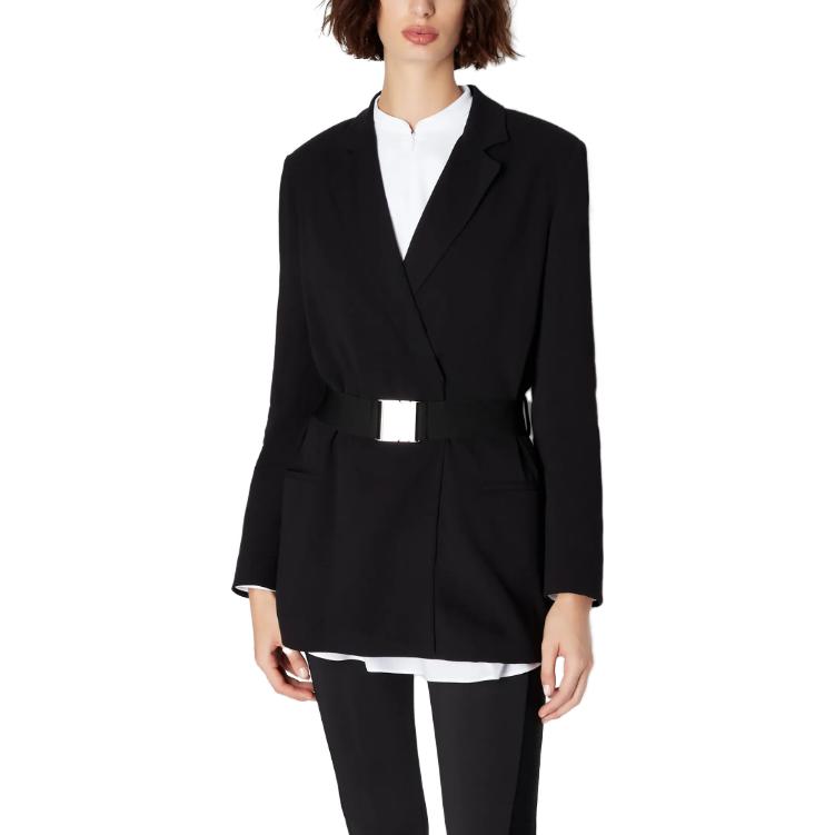 Lookbook (W) ARMANI EXCHANGE 黑色腰帶休閒西裝外套 FW23 6RYG01-YN1PZ-1200