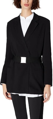 (W) ARMANI EXCHANGE 黑色腰帶休閒西裝外套 FW23 6RYG01-YN1PZ-1200 Lookbook (W) ARMANI EXCHANGE 黑色腰帶休閒西裝外套 FW23 6RYG01-YN1PZ-1200