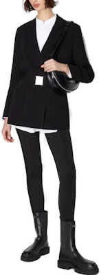 (W) ARMANI EXCHANGE 黑色腰帶休閒西裝外套 FW23 6RYG01-YN1PZ-1200 Purchase (W) ARMANI EXCHANGE 黑色腰帶休閒西裝外套 FW23 6RYG01-YN1PZ-1200