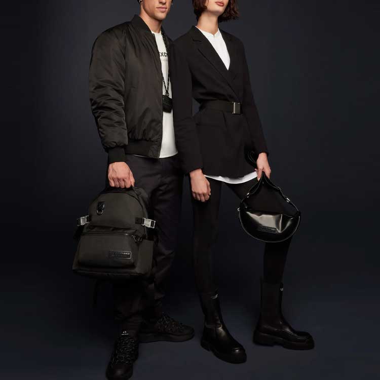 Details for (W) ARMANI EXCHANGE 黑色腰帶休閒西裝外套 FW23 6RYG01-YN1PZ-1200