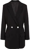 (Women) ARMANI EXCHANGE Black Double-Breasted Suit Jacket FW23. 6RYG11-YN7NZ-1200 (Women) ARMANI EXCHANGE Black Double-Breasted Suit Jacket FW23. 6RYG11-YN7NZ-1200