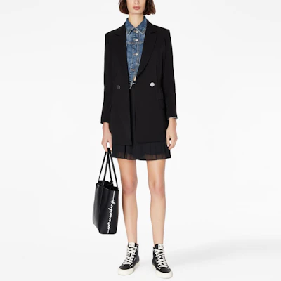 (W) 아르마니 익스체인지 블랙 더블브레스트 수트 자켓 FW23. 6RYG11-YN7NZ-1200 Lookbook (W) 아르마니 익스체인지 블랙 더블브레스트 수트 자켓 FW23. 6RYG11-YN7NZ-1200