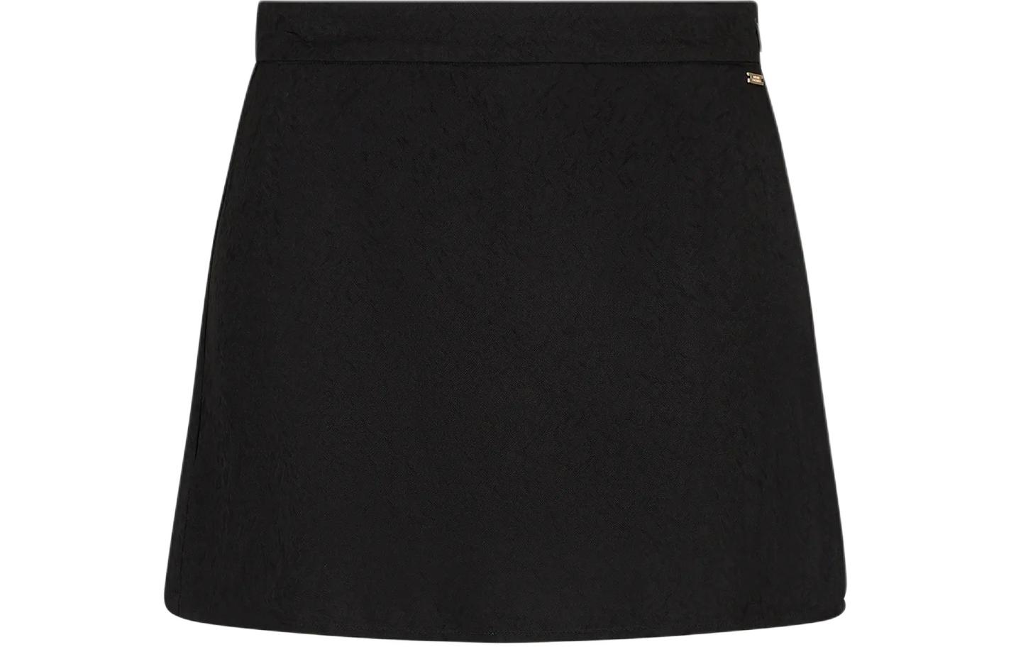 (Women) ARMANI EXCHANGE  Black Jacquard Side Zipper Casual Shorts SS24. 3DYS66-YN9RZ-1200
