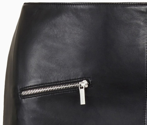 (W) 阿玛尼AX 黑色不对称设计真皮迷你裙 SS24 3DYN50-YLP1Z-1200 Sizing (W) 阿玛尼AX 黑色不对称设计真皮迷你裙 SS24 3DYN50-YLP1Z-1200