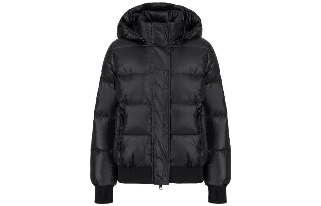 Order (Women) ARMANI EXCHANGE  Black Quilted Hooded Puffer Jacket FW22 8NYB40-YNYNZ-1210