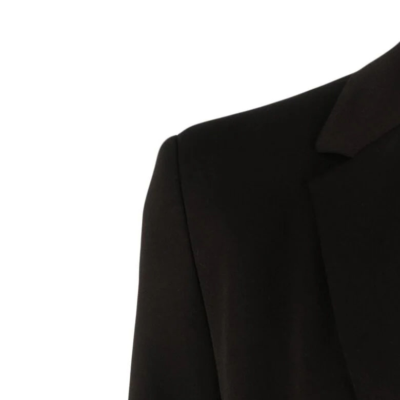 Shop (W) 아르마니 익스체인지 블랙 싱글버튼 블레이저 지퍼 포켓. 6RYG26-YN5LZ-1200