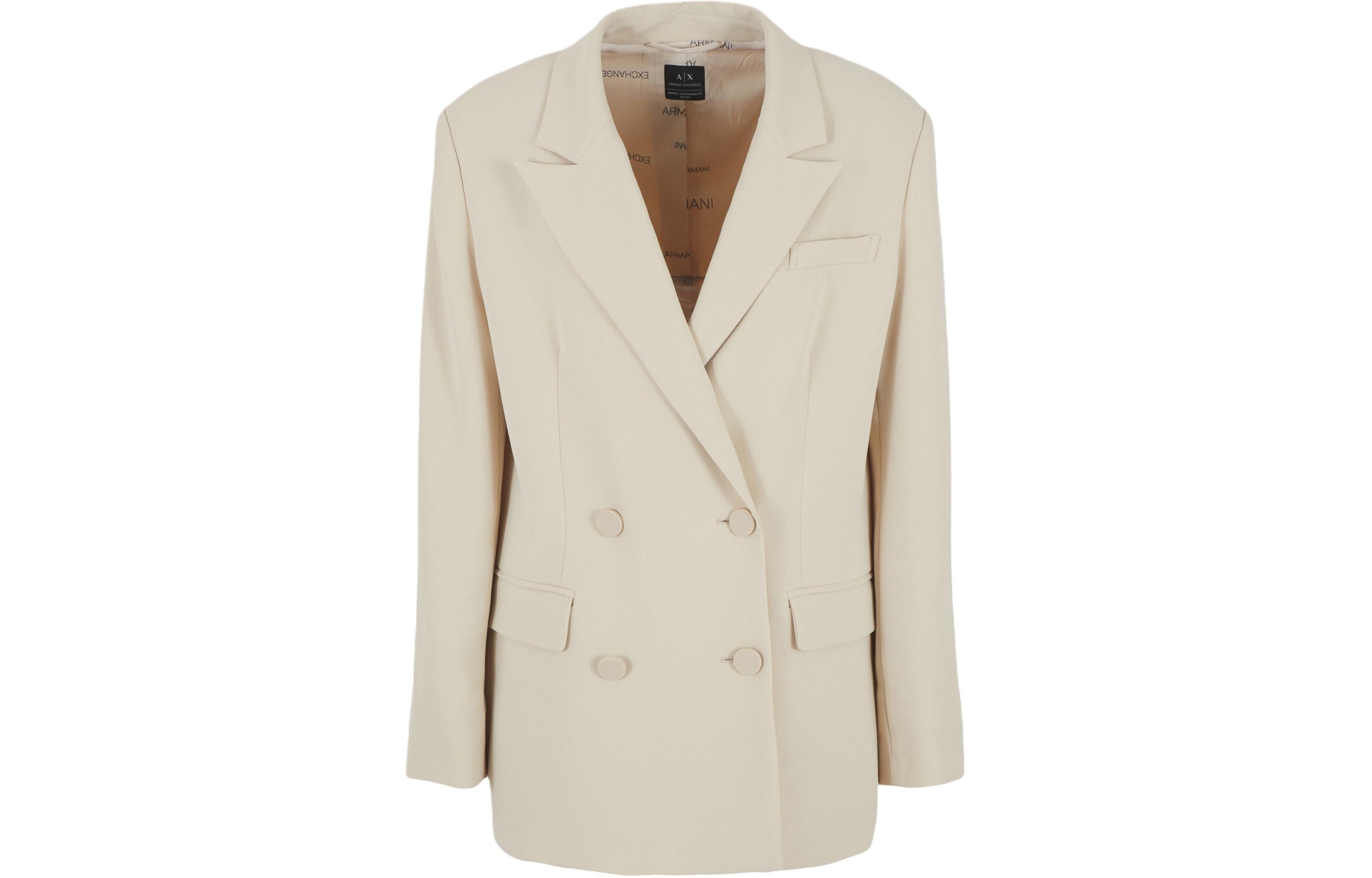 Order (W) ARMANI EXCHANGE Blazer Double-Breasted Patch Logo SS24. 3DYG31-YN1QZ-1787