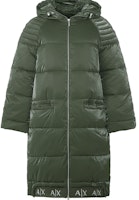 (Women) ARMANI EXCHANGE FW22 Oversized Hooded Long Cotton Jacket Dark Green. 6LYK07-YNSKZ-1880 (Women) ARMANI EXCHANGE FW22 Oversized Hooded Long Cotton Jacket Dark Green. 6LYK07-YNSKZ-1880