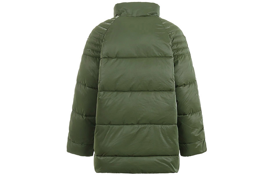 Lookbook (Women) ARMANI EXCHANGE  Glossy Logo Puffer Jacket with Stand Collar. 6LYB07-YNSKZ-1880