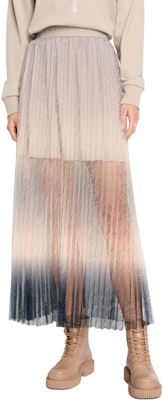 (W) 阿玛尼AX渐变褶饰蕾丝休闲长裙 灰棕色 2024春夏款 3DYN01-YNYLZ-1786 Shop (W) 阿玛尼AX渐变褶饰蕾丝休闲长裙 灰棕色 2024春夏款 3DYN01-YNYLZ-1786