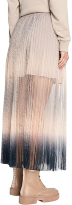 (W) 阿玛尼AX渐变褶饰蕾丝休闲长裙 灰棕色 2024春夏款 3DYN01-YNYLZ-1786 Purchase (W) 阿玛尼AX渐变褶饰蕾丝休闲长裙 灰棕色 2024春夏款 3DYN01-YNYLZ-1786