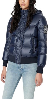 (W) ARMANI EXCHANGE Sudadera Chaqueta Azul Marino con Letras Impresas FW22. 8NYB40-YNYNZ-115AH Lookbook (W) ARMANI EXCHANGE Sudadera Chaqueta Azul Marino con Letras Impresas FW22. 8NYB40-YNYNZ-115AH