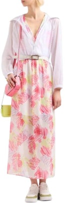 (W) ARMANI EXCHANGE 粉色V领印花长款连衣裙 3DYA24-YN6TZ-01FD Lookbook (W) ARMANI EXCHANGE 粉色V领印花长款连衣裙 3DYA24-YN6TZ-01FD