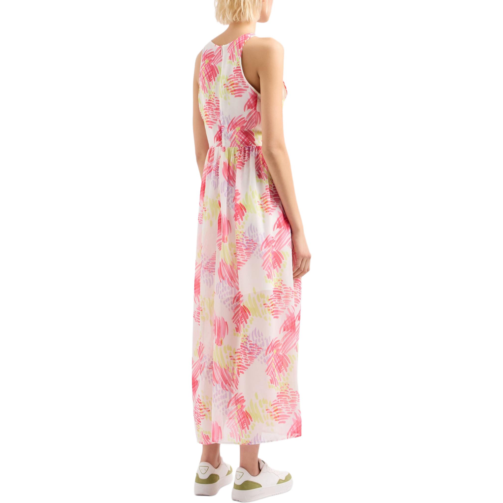 Purchase (W) ARMANI EXCHANGE 粉色V领印花长款连衣裙 3DYA24-YN6TZ-01FD