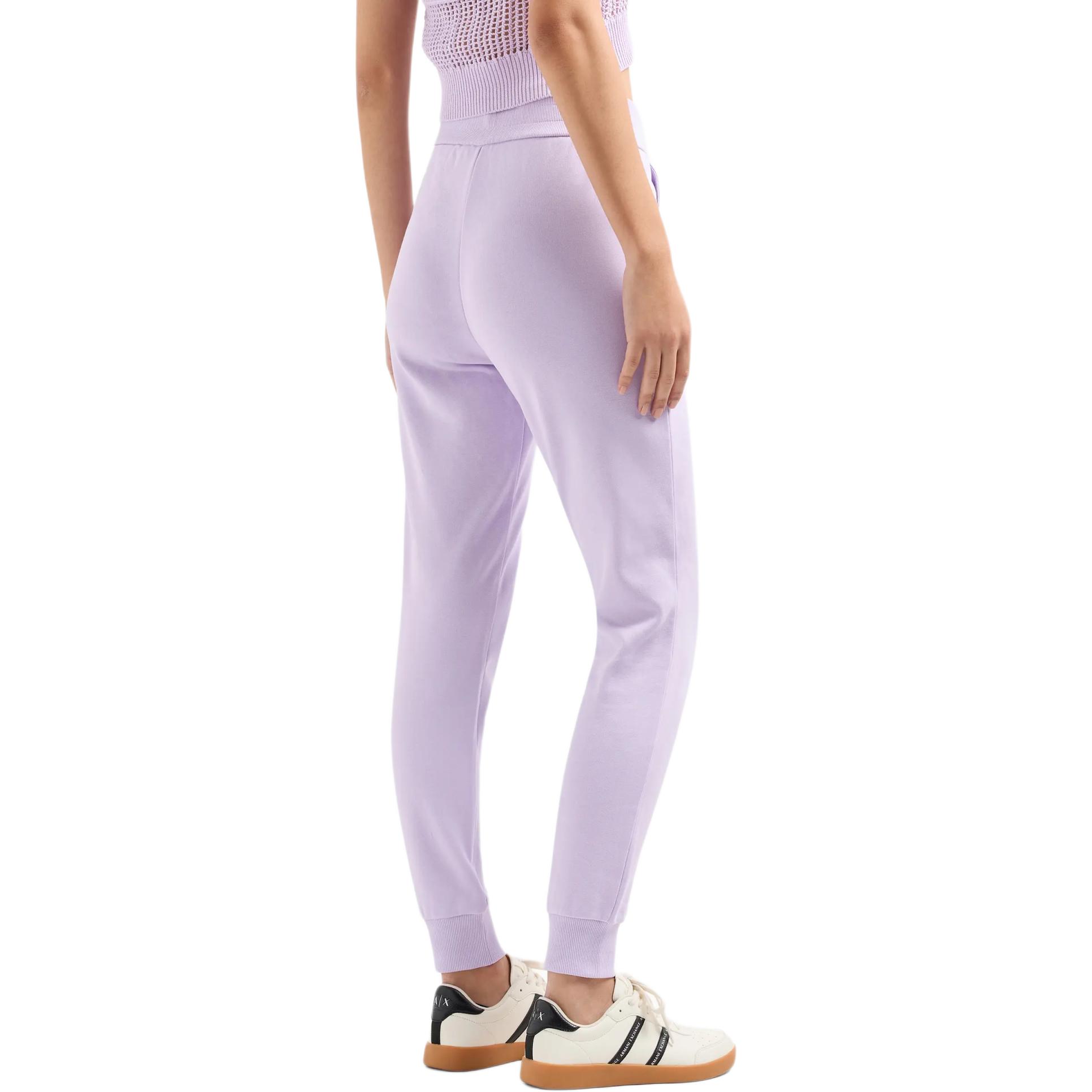 Shop (W) Armani Exchange 紫色運動褲 SS24 徽標刺繡口袋設計 3DYP82-YJFDZ-1354