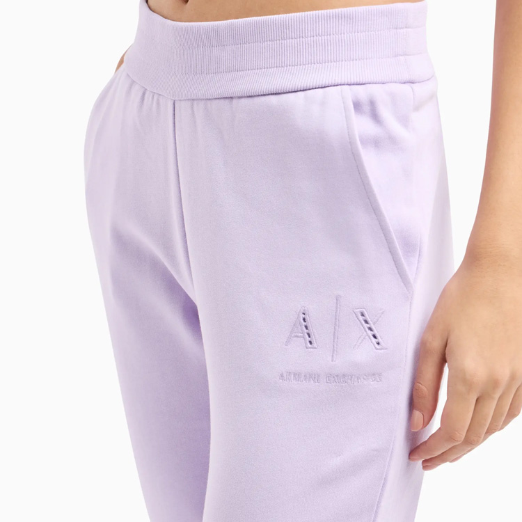 Details for (W) Armani Exchange 紫色運動褲 SS24 徽標刺繡口袋設計 3DYP82-YJFDZ-1354