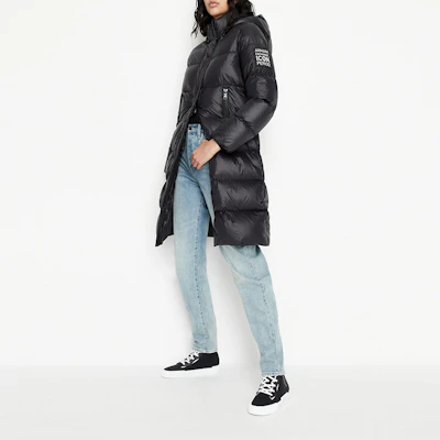 (W) 아르마니 익스체인지 퀼팅 후드 다운 중간 길이 자켓. 8NYK50-YNYNZ-1210 Shop (W) 아르마니 익스체인지 퀼팅 후드 다운 중간 길이 자켓. 8NYK50-YNYNZ-1210