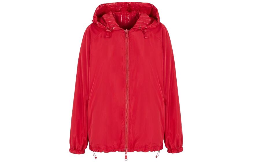 Lookbook (W) Armani Exchange Jaket Hoodie Berzip Boleh Balik Corak Belang Merah 6RYB07Y-N1MZ-104PV