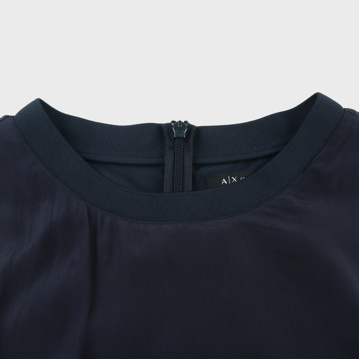 Purchase (W) 阿玛尼AX无袖A字版型徽标连衣裙海军蓝SS24. 3DYA06-YN7QZ-1593