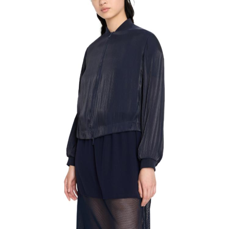 (Women) ARMANI EXCHANGE  Solid Color Zip-Up Long Sleeve Jacket SS24 3DYB19-YNUUZ-1787 圖 3