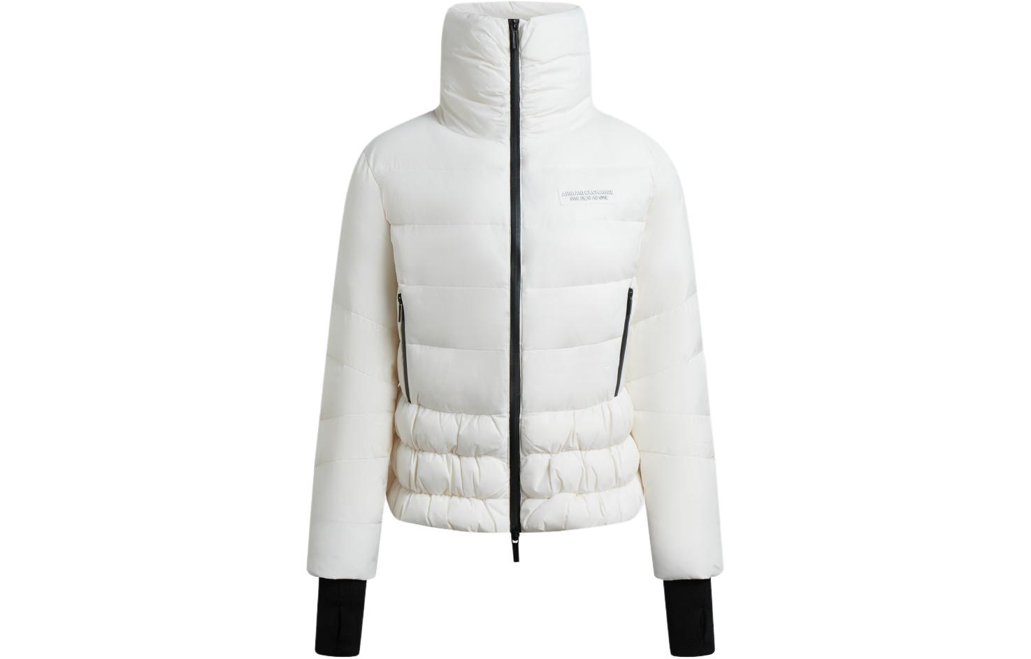 Order (W) 아르마니 익스체인지 솔리드 컬러 지퍼 캐주얼 다운 재킷. 6RYB19-YN4MZ-11200