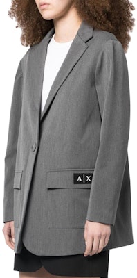 (W) ARMANI EXCHANGE Blazer Logo Kelabu Single-Breasted SS23. 6LYG22-YN2GZ-6910 Shop (W) ARMANI EXCHANGE Blazer Logo Kelabu Single-Breasted SS23. 6LYG22-YN2GZ-6910