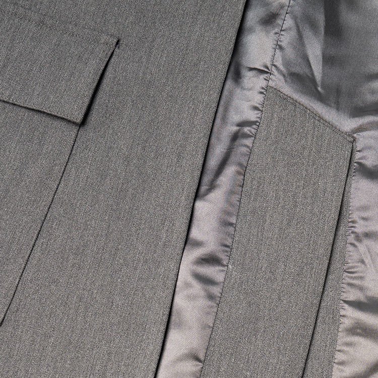 Sizing (W) ARMANI EXCHANGE Blazer Logo Kelabu Single-Breasted SS23. 6LYG22-YN2GZ-6910