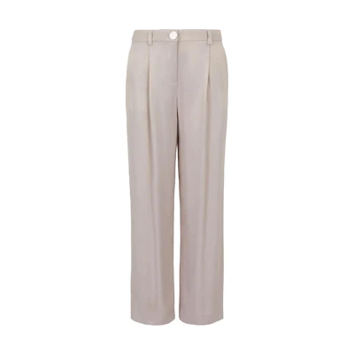 (Women) ARMANI EXCHANGE Solid Zipper Side Pocket Straight Casual Pants. 3DYP01-YNYKZ-11786
