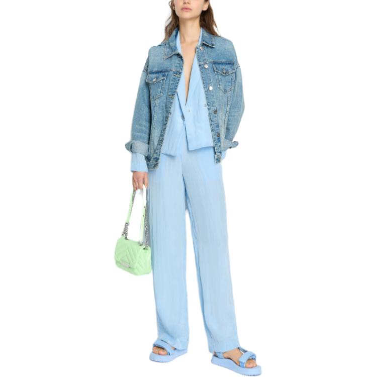 Lookbook (W) 아르마니 익스체인지 워싱 데님 긴팔 자켓 블루 - SS24. 8NYB34-Y4AAZ-150A