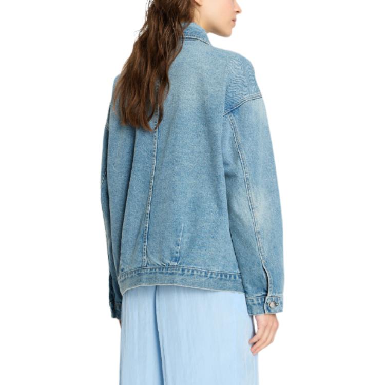 Shop (W) 아르마니 익스체인지 워싱 데님 긴팔 자켓 블루 - SS24. 8NYB34-Y4AAZ-150A